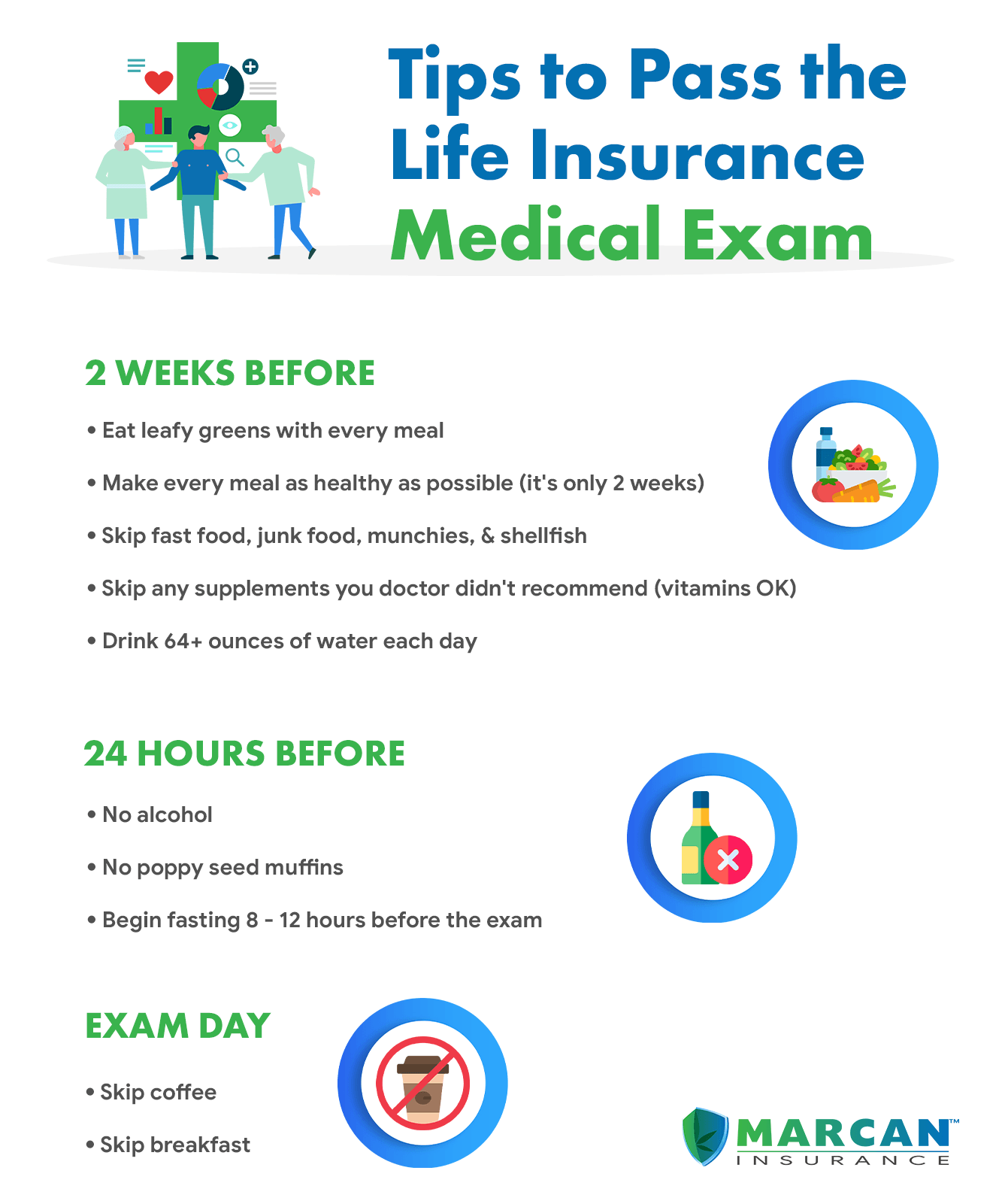 how to pass life insurance medical exam?
