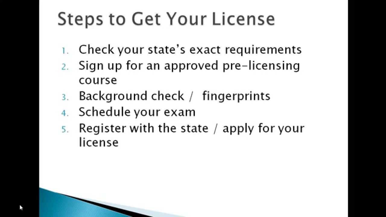 how to get life and health insurance license?